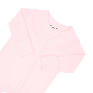 Kyte Baby Zippered Footie / Solid Sakura