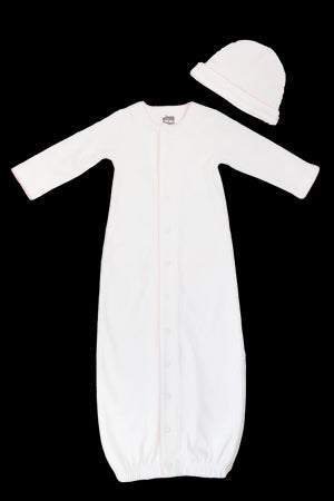 Newborn Gown with Hat