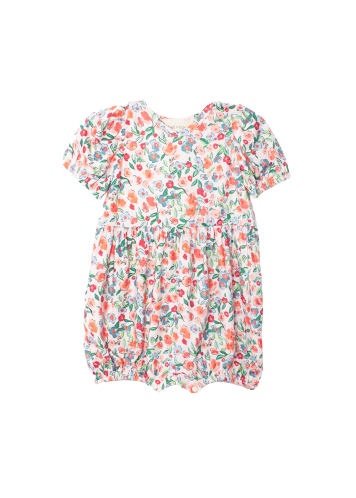 Mabel + Honey Florantine Romper / Orange