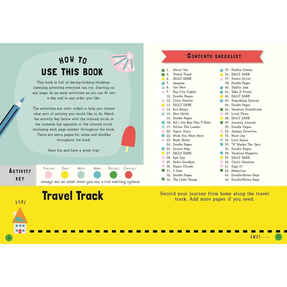50 Things to Try on Vacation Adventure Journal