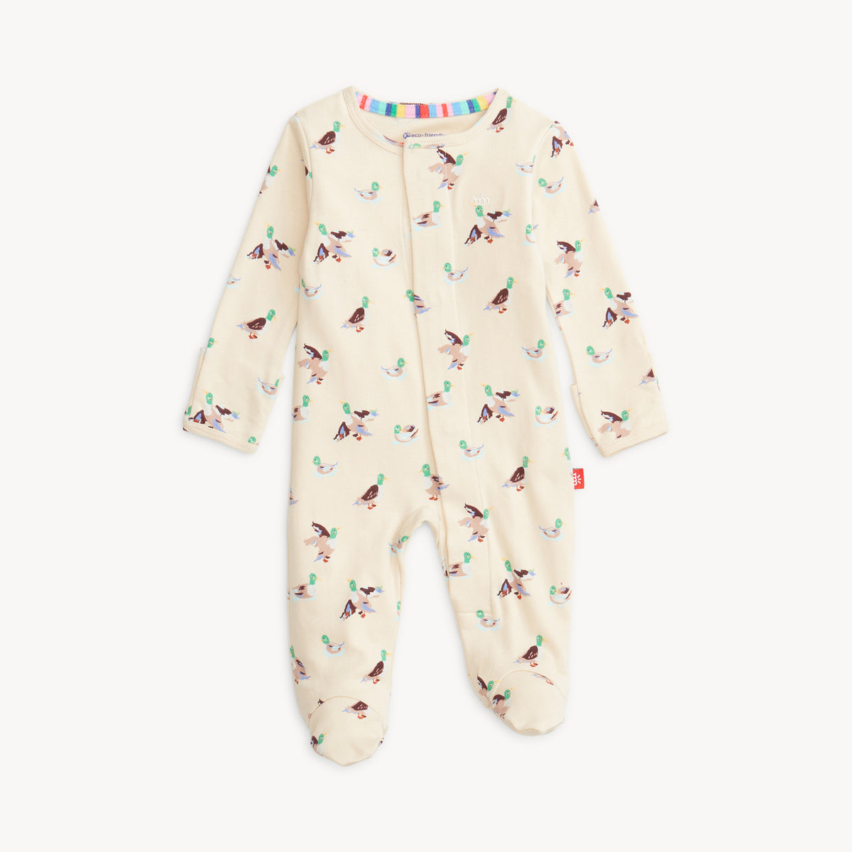 Magnetic Me Magnetic Organic Cotton Footie / Quack Me Up