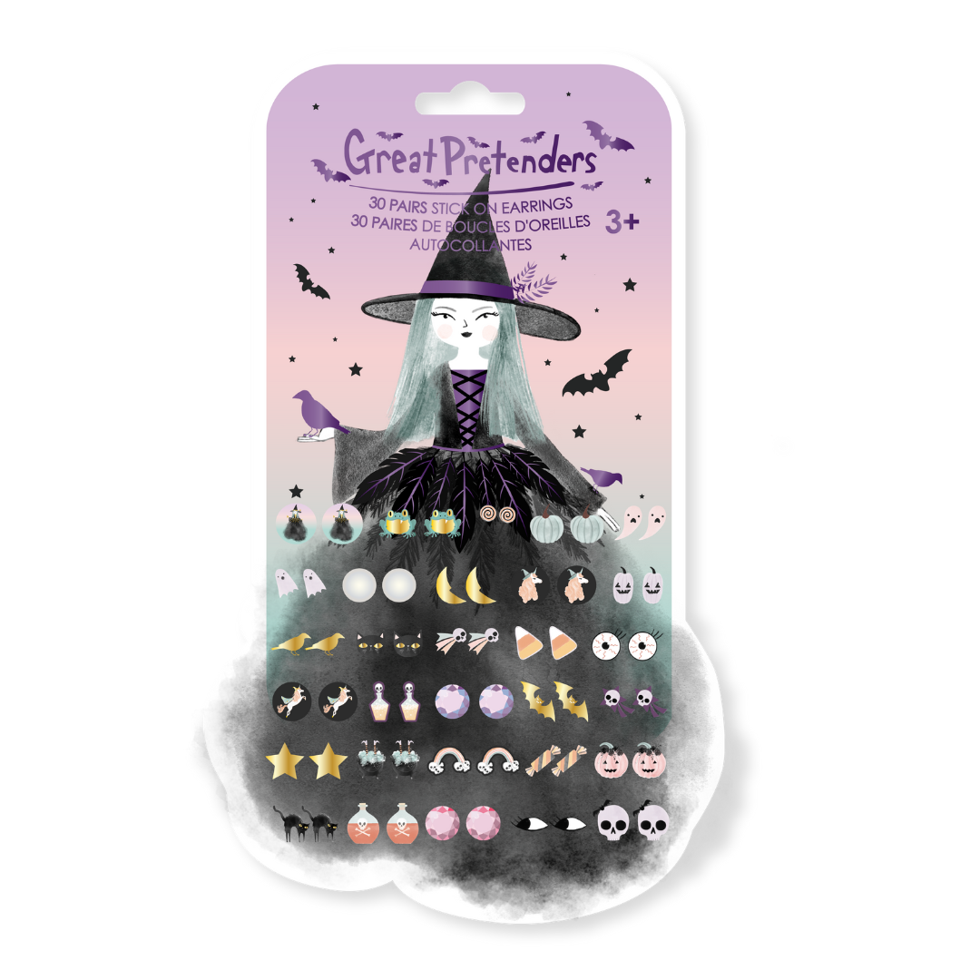 Great Pretenders Natasha The Raven Witch Sticker Earrings