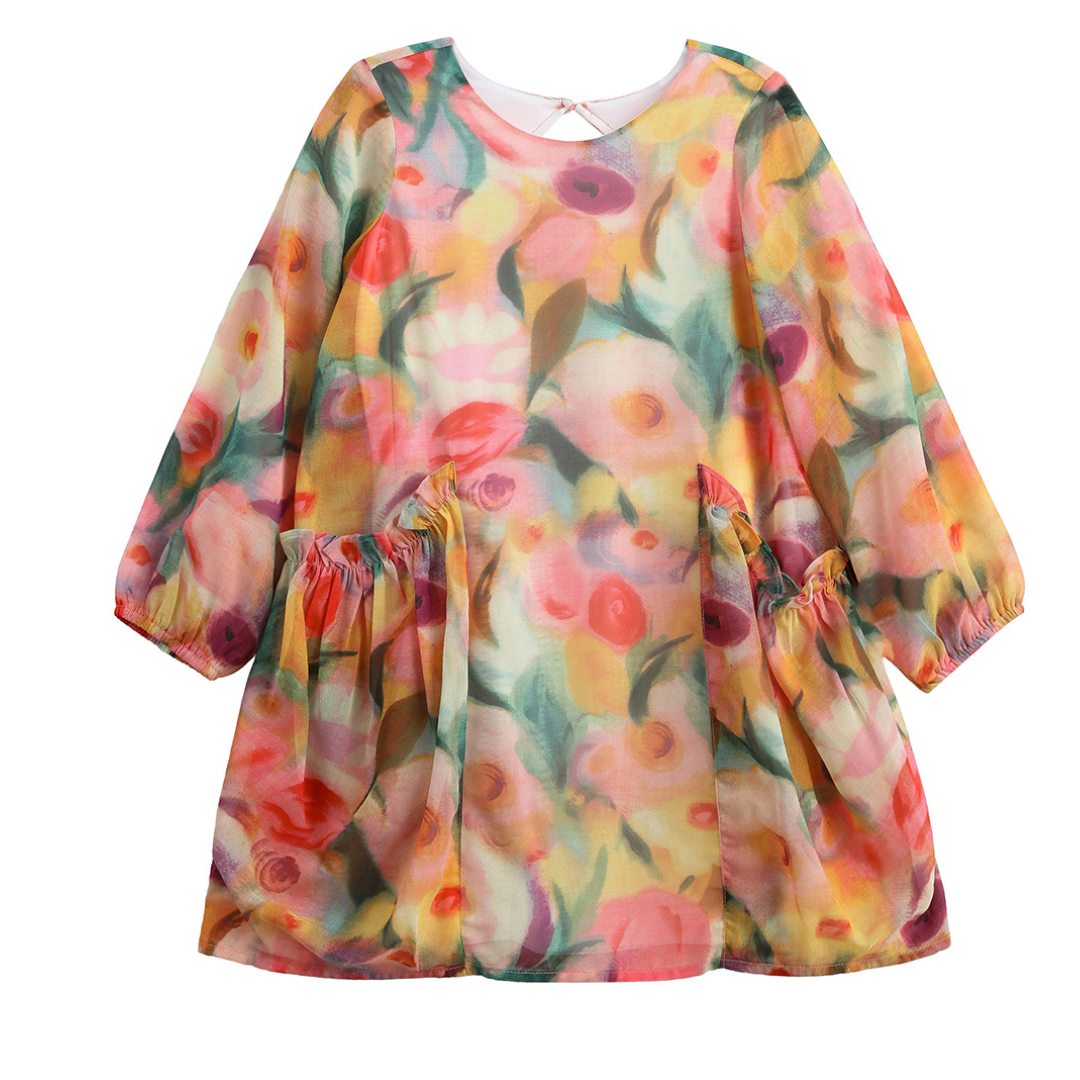 Mabel + Honey Watercolor Whimsey Dress