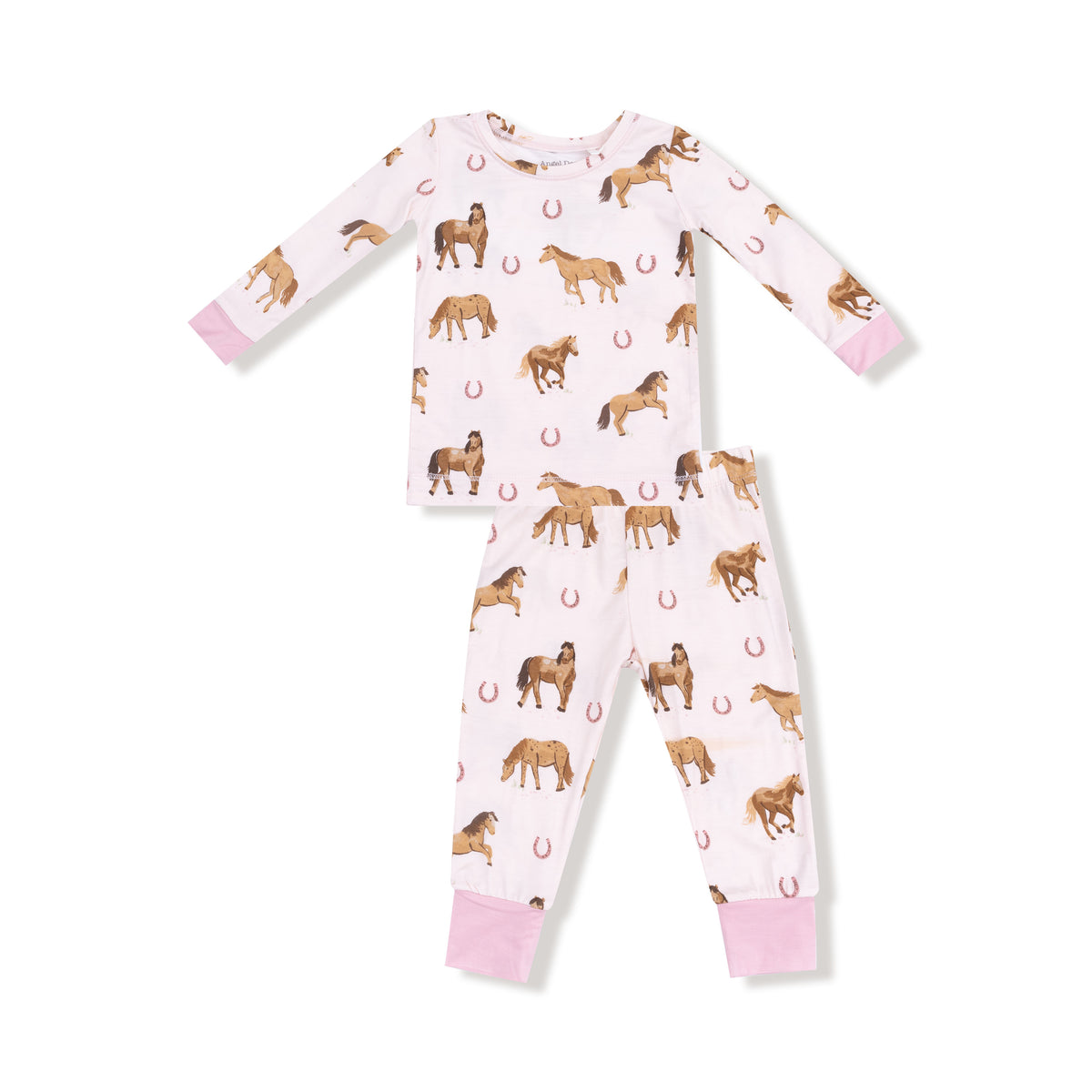 Pink Horses Longsleeve Loungewear Set