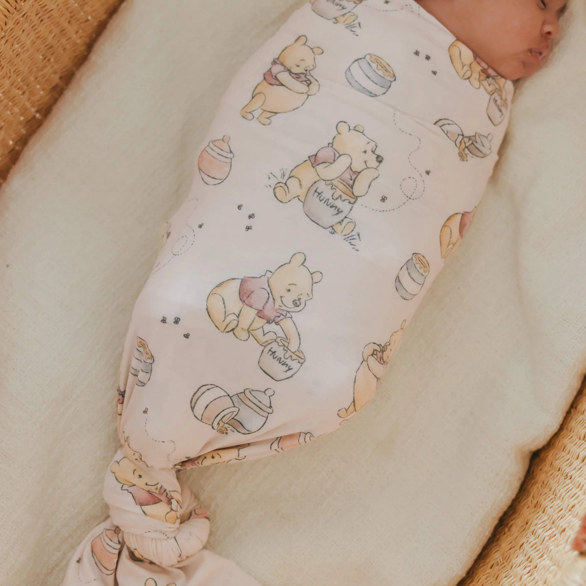 Copper Pearl Knit Swaddle Blanket / Hunny