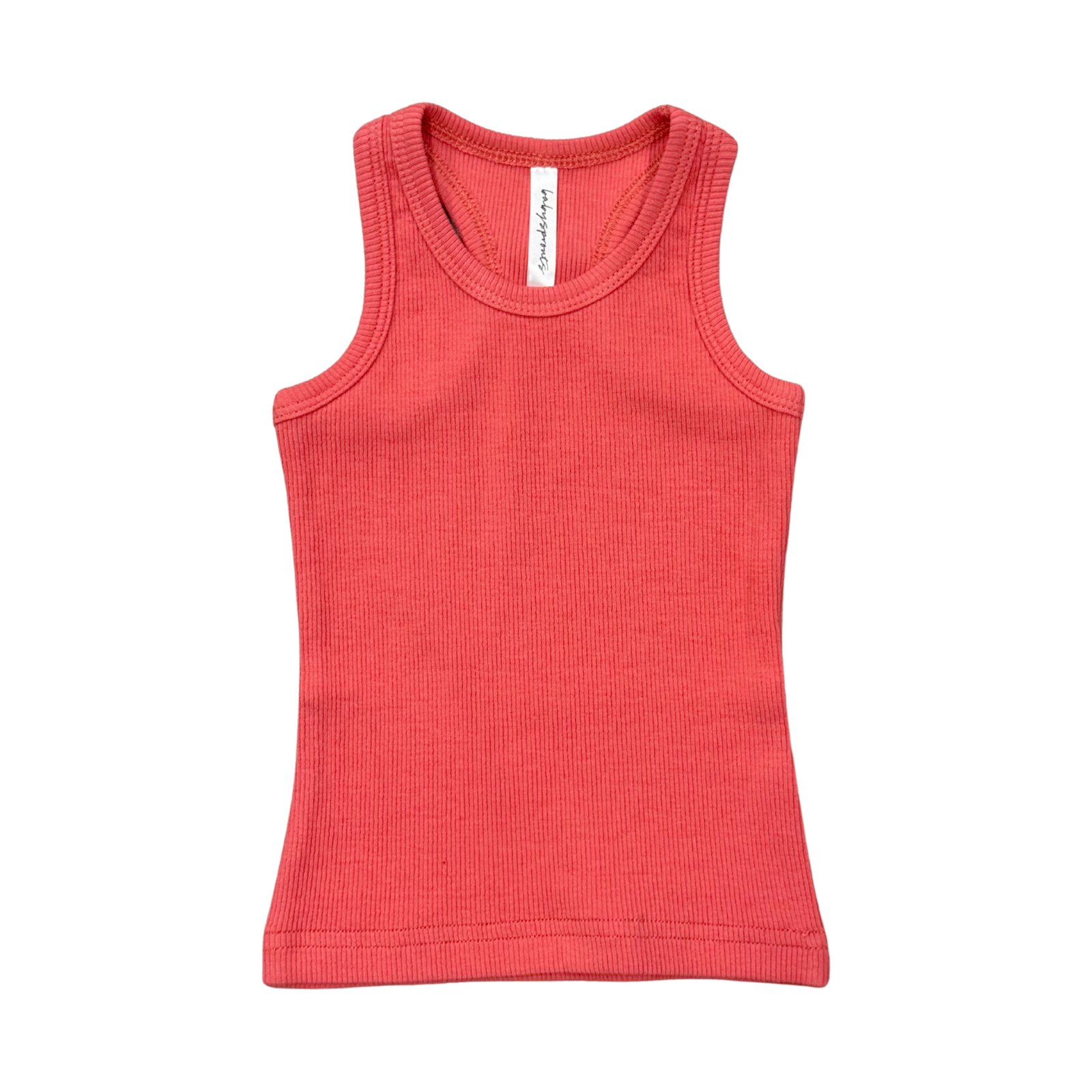 Babysprouts Girls Ribbed Tank / Cherry Pink