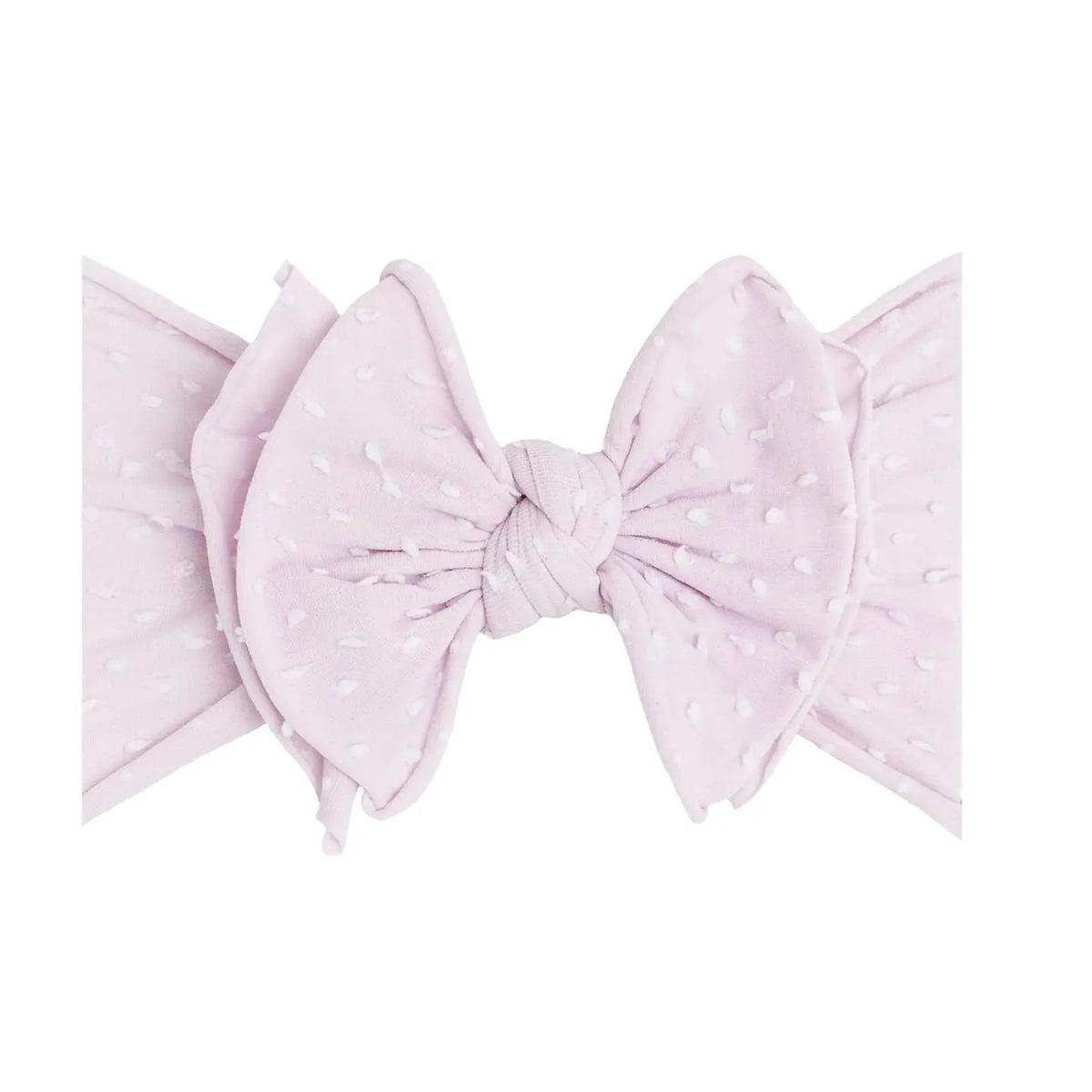 Shabby FAB-BOW-LOUS Knot Headband / Thistle & White Dot