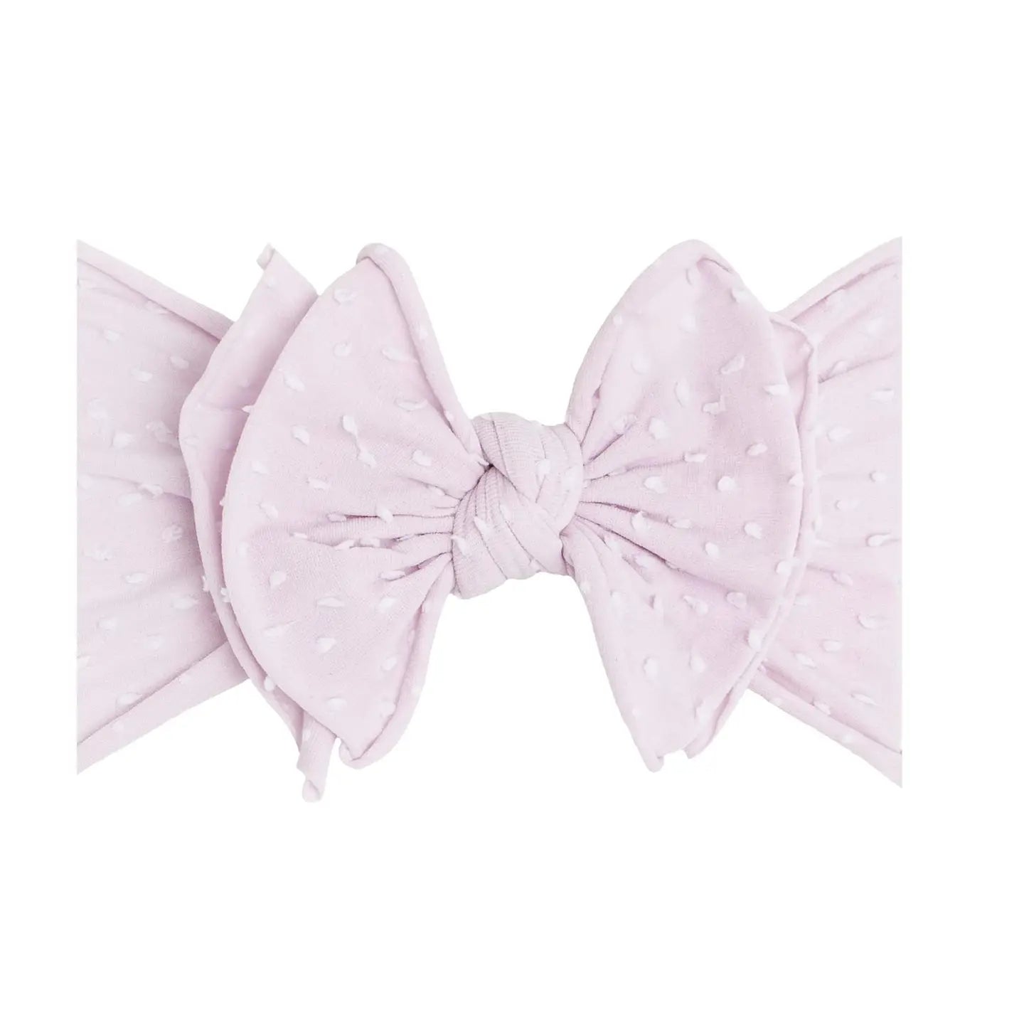 Shabby FAB-BOW-LOUS Knot Headband / Thistle & White Dot