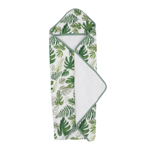 Little Unicorn Infant Hooded Towel / Tropical Leaf