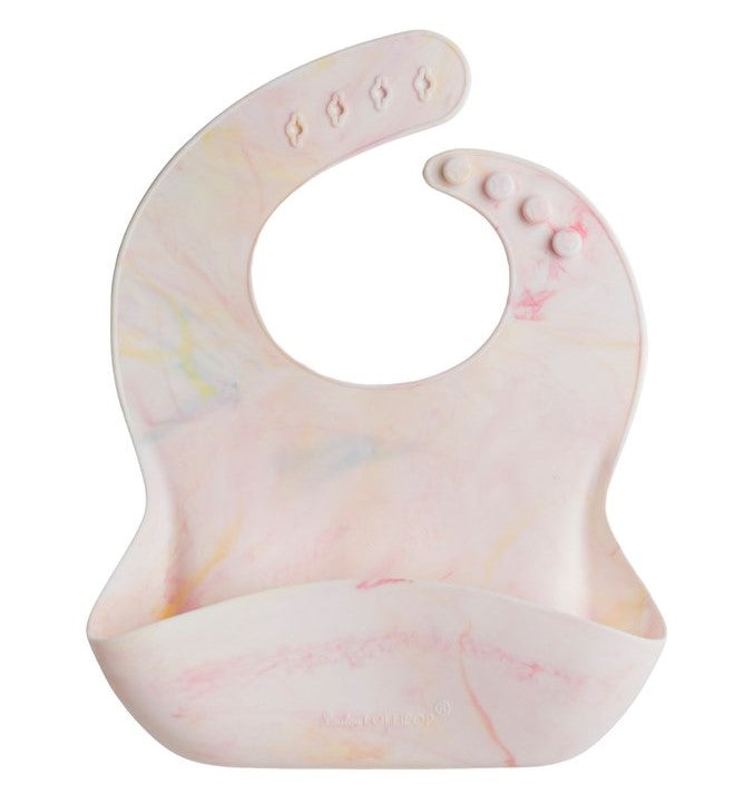Loulou Lollipop Silicone Bib / Solid Color