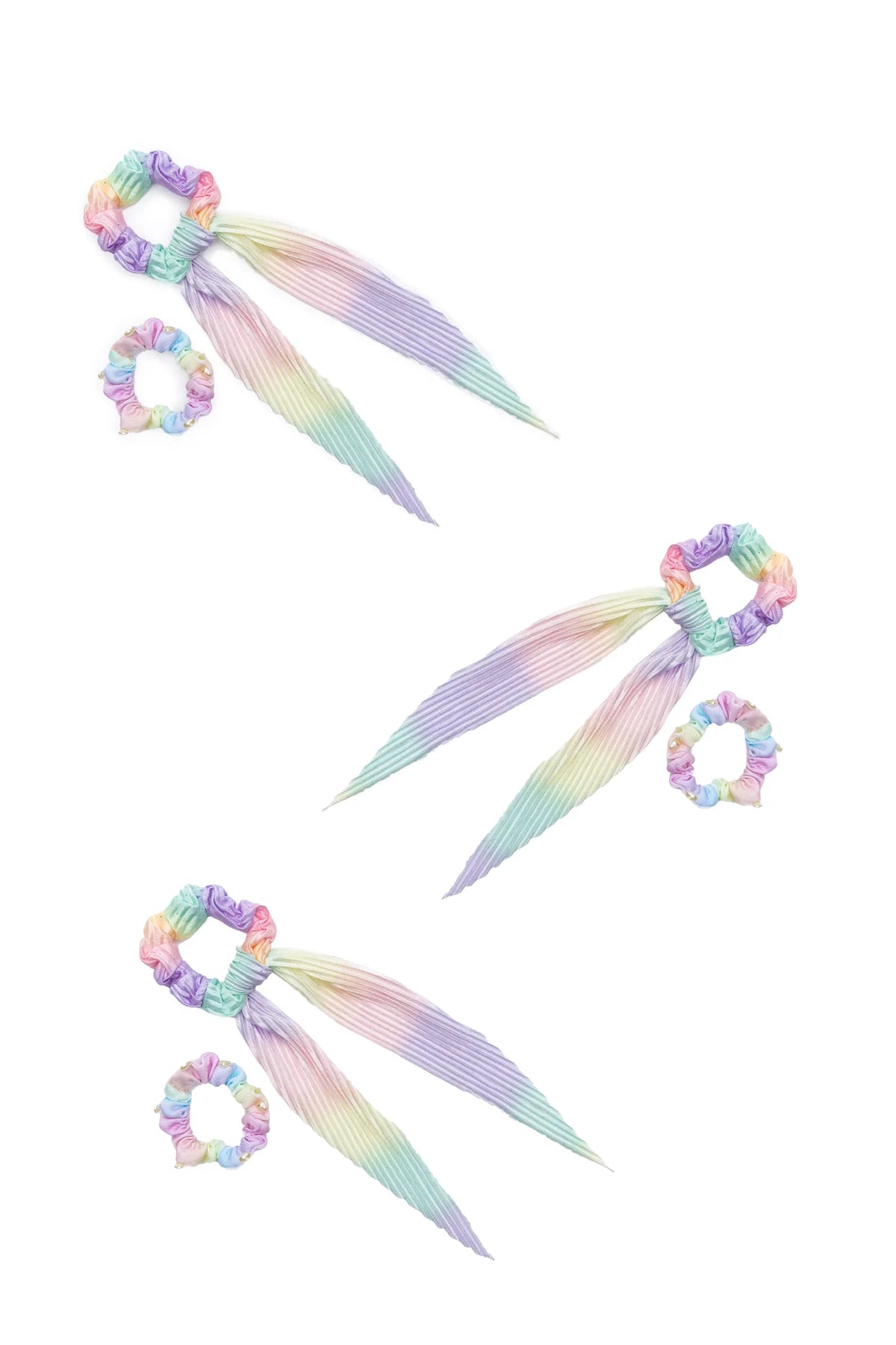 Pastel Rainbow Scrunchie