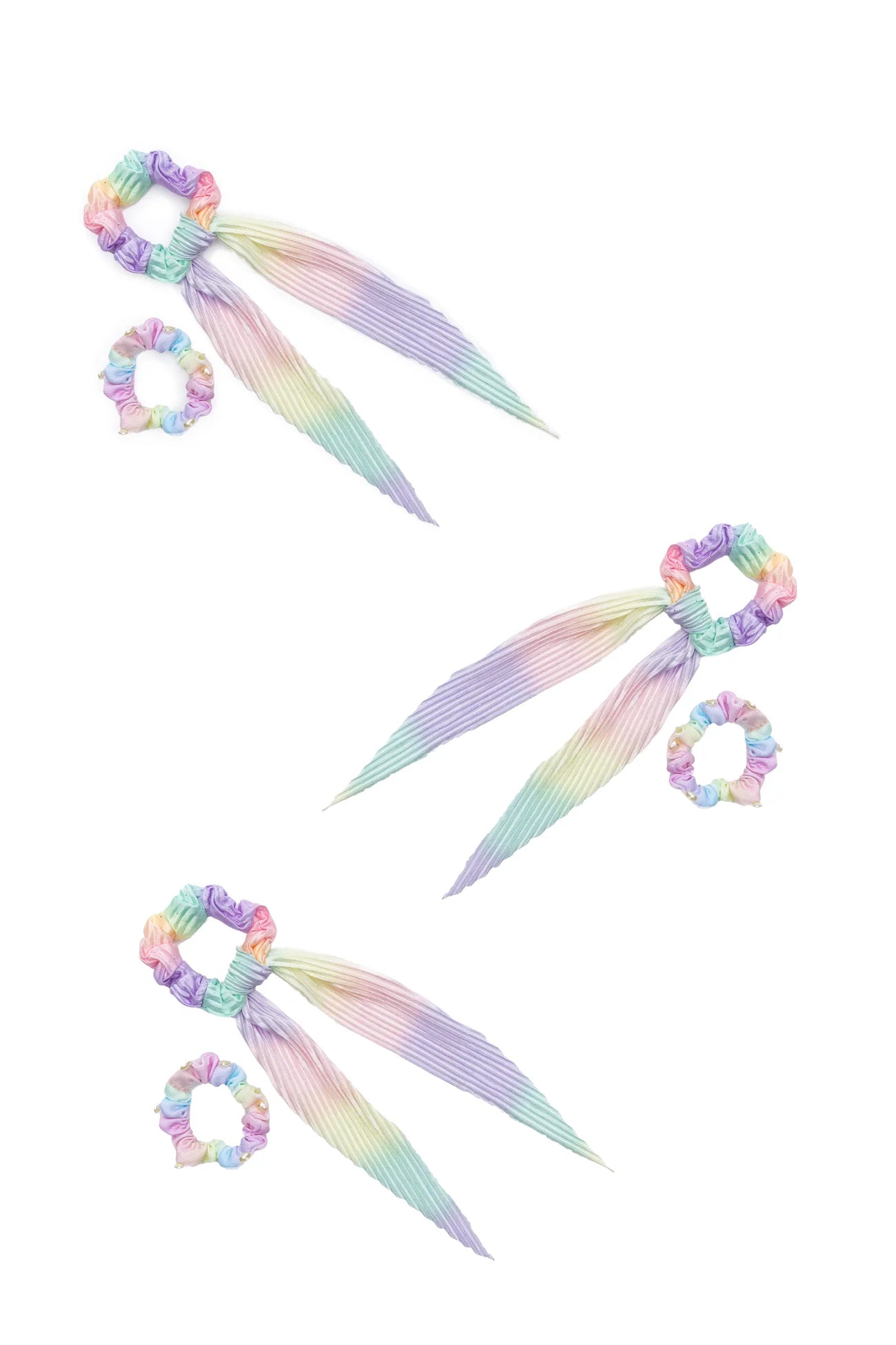 Pastel Rainbow Scrunchie