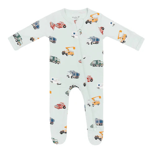 Kyte Baby Zippered Footie / City Vehicles