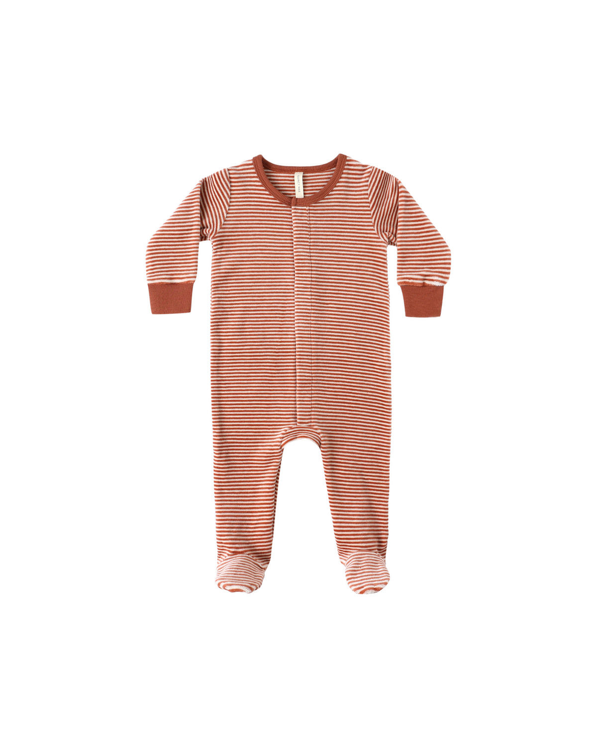Quincy Mae Hidden Snap Footie / Candy Stripe