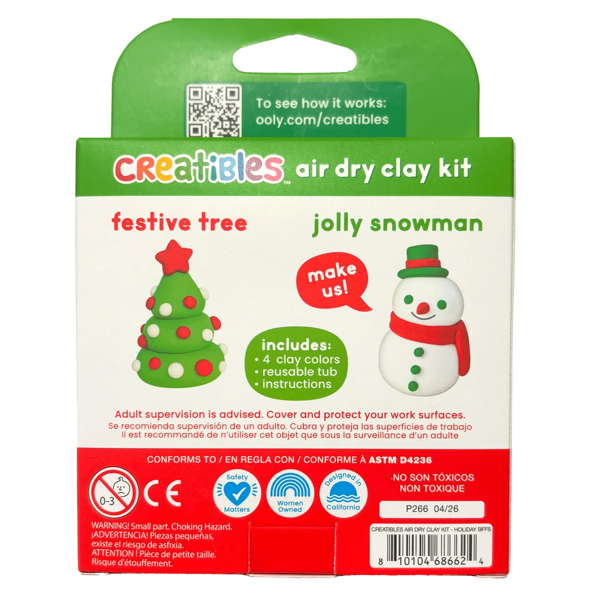 Ooly Creatibles: Air Dry Clay Kit / Holiday BFFs