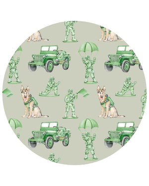 Lev Baby Poppy Convertible Romper / Army Jeep (Major)