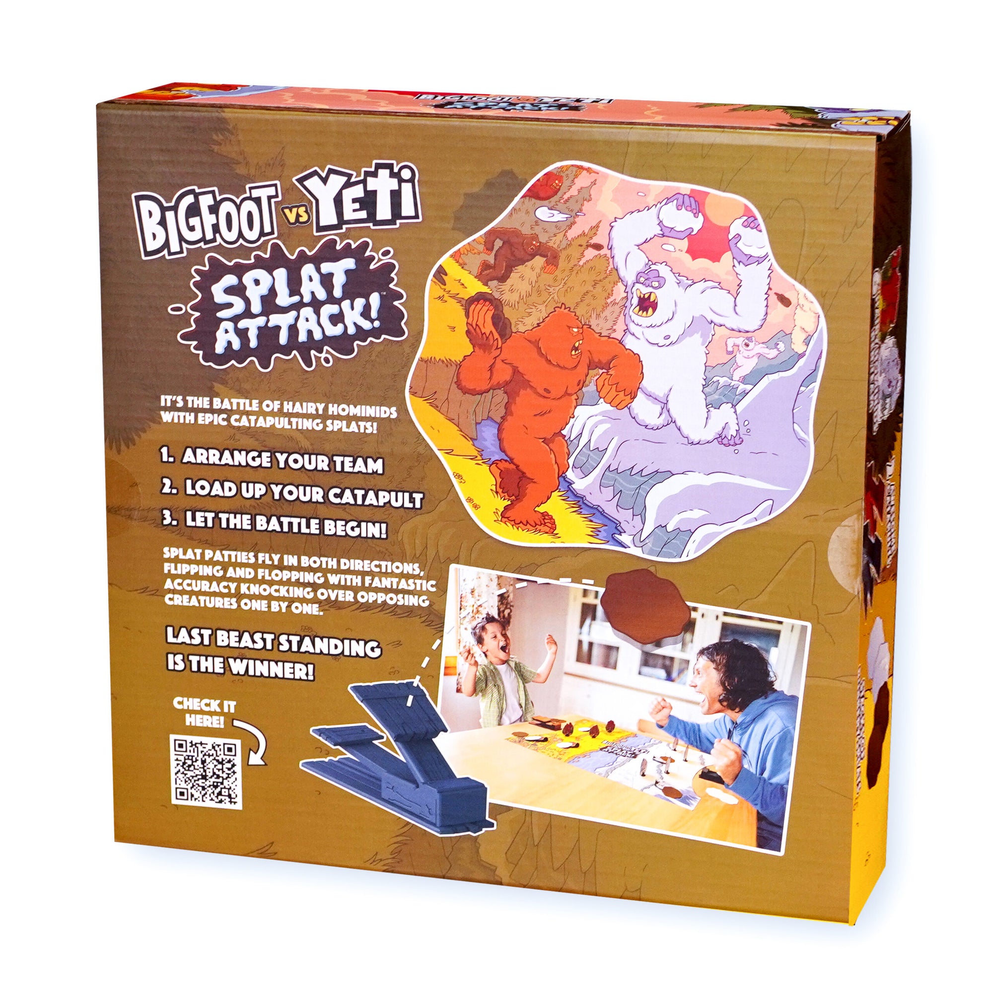 Bigfoot vs. Yeti SPLAT ATTACK Game