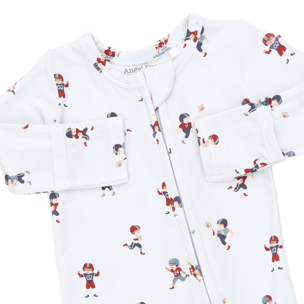 Tiny Footballers 2 Way Zipper Footie