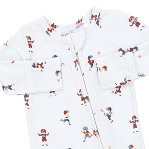 Tiny Footballers 2 Way Zipper Footie