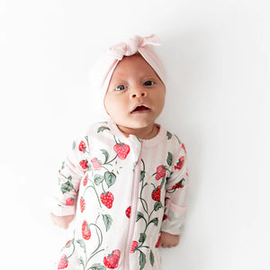 Kyte Baby Zippered Footie / Strawberry Fields