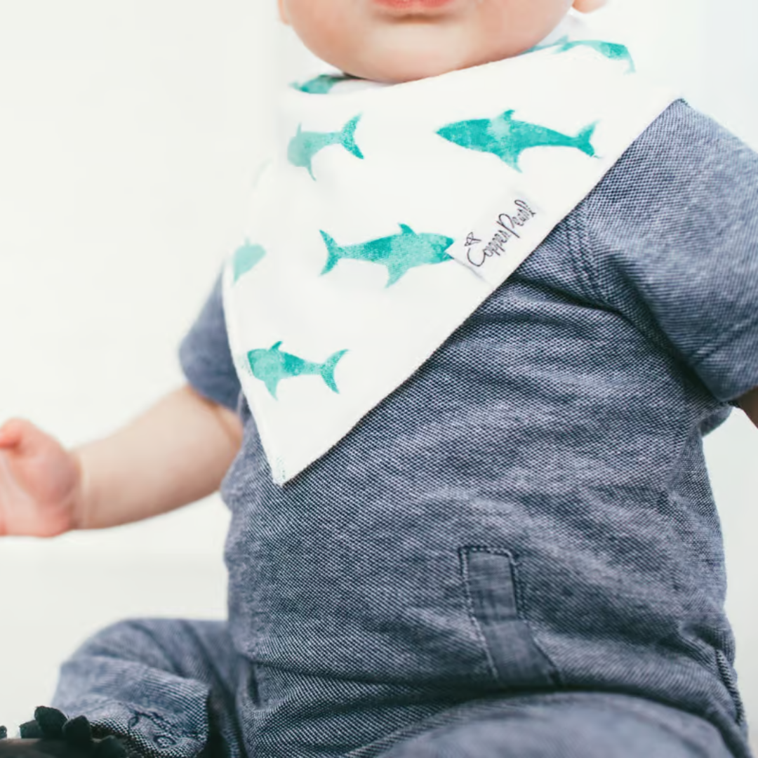 Copper Pearl Bandana Bibs / Pacific