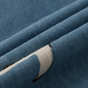 Milkbarn Luxe Stretch Zipper Footed Romper / Penguin