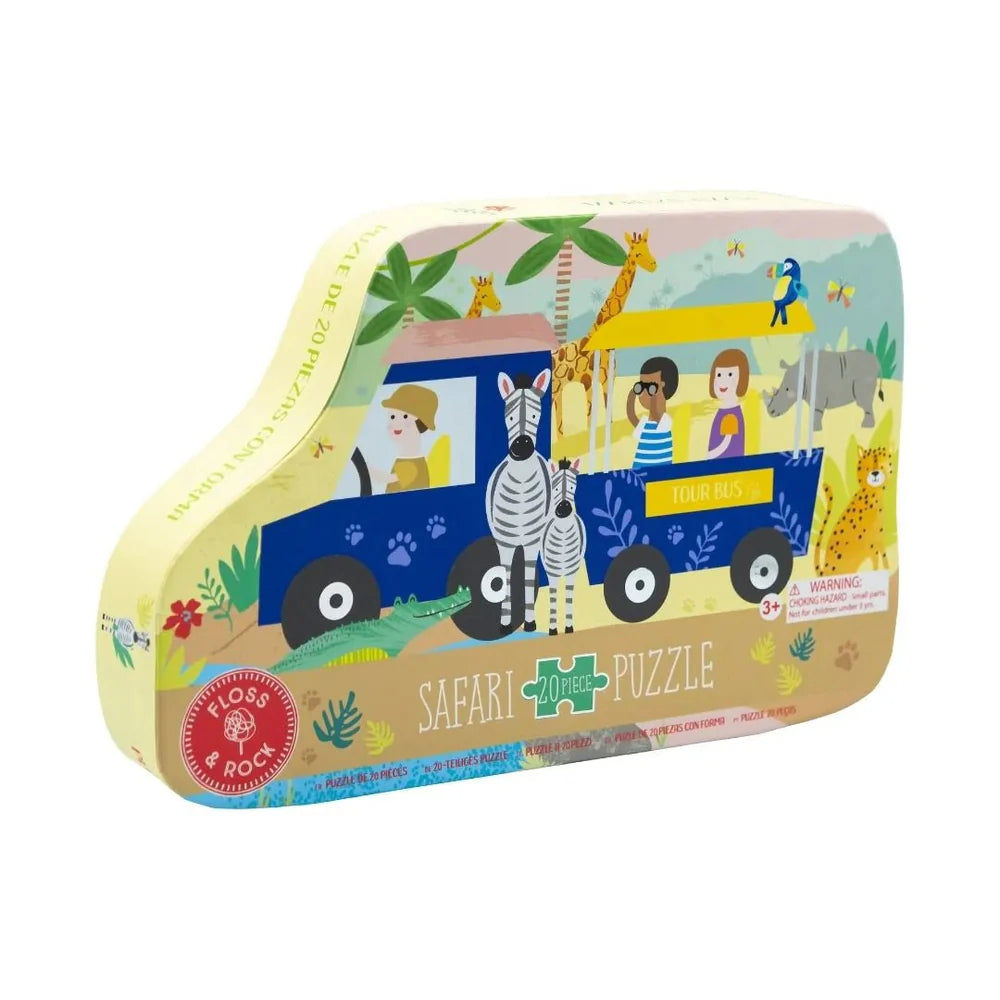 Safari Crocodile Shaped Jigsaw Puzzle - 20 Piece