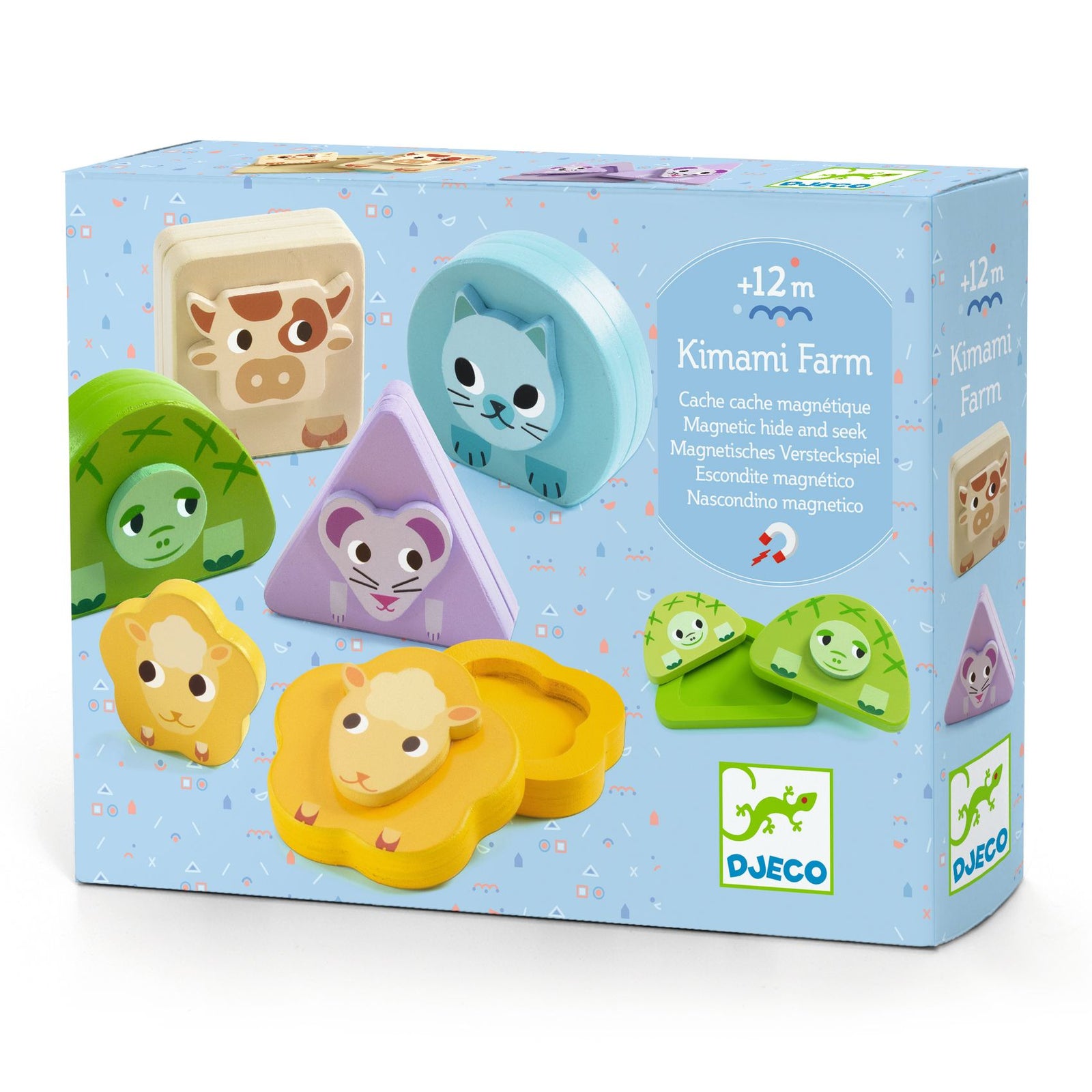 Kimami Farm Magnetic Hide & Seek Activity Play Set