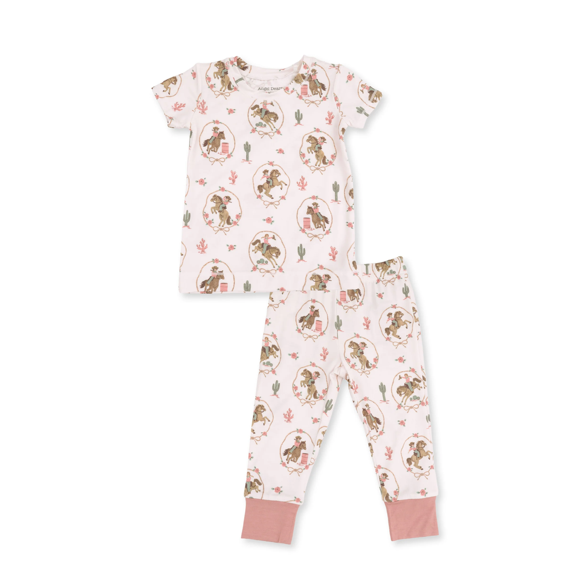 Cowgirl Cameos Short Sleeve Loungewear Set