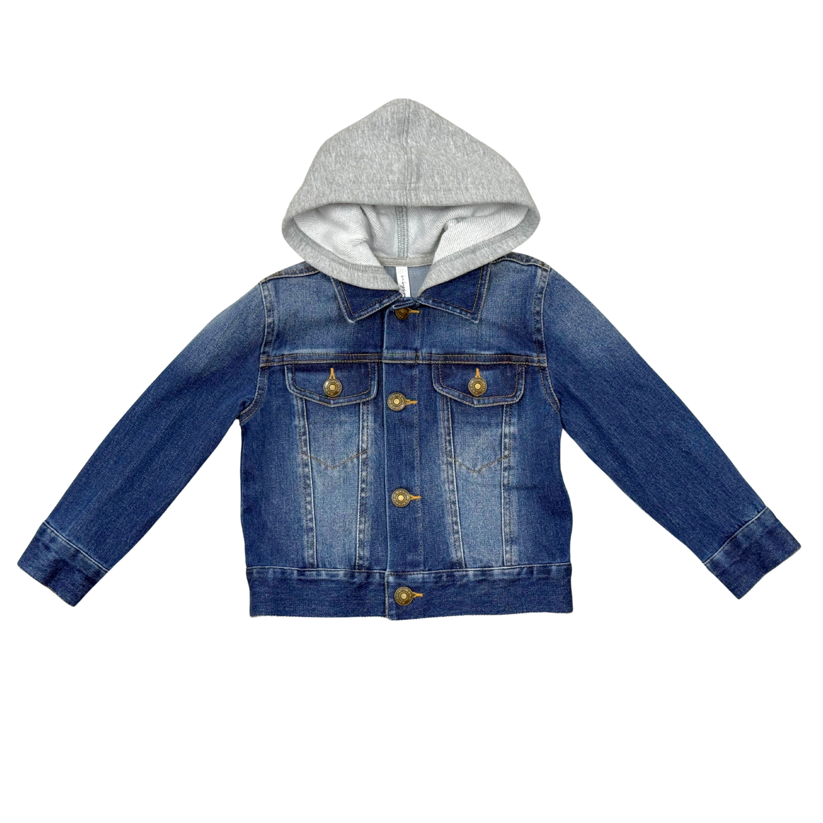 Babysprouts Dark Blue Wash Hooded Denim Jacket
