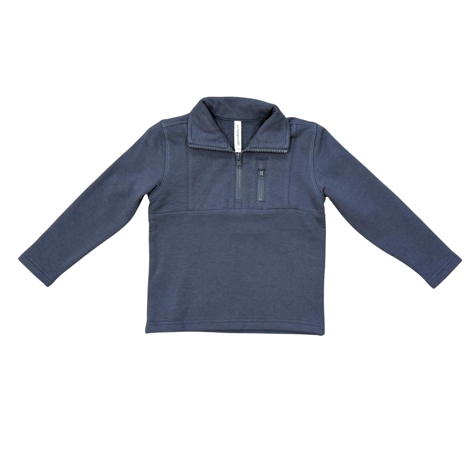 Babysprouts 3/4 Fleece Zip Sweatshirt / Nightfall Blue