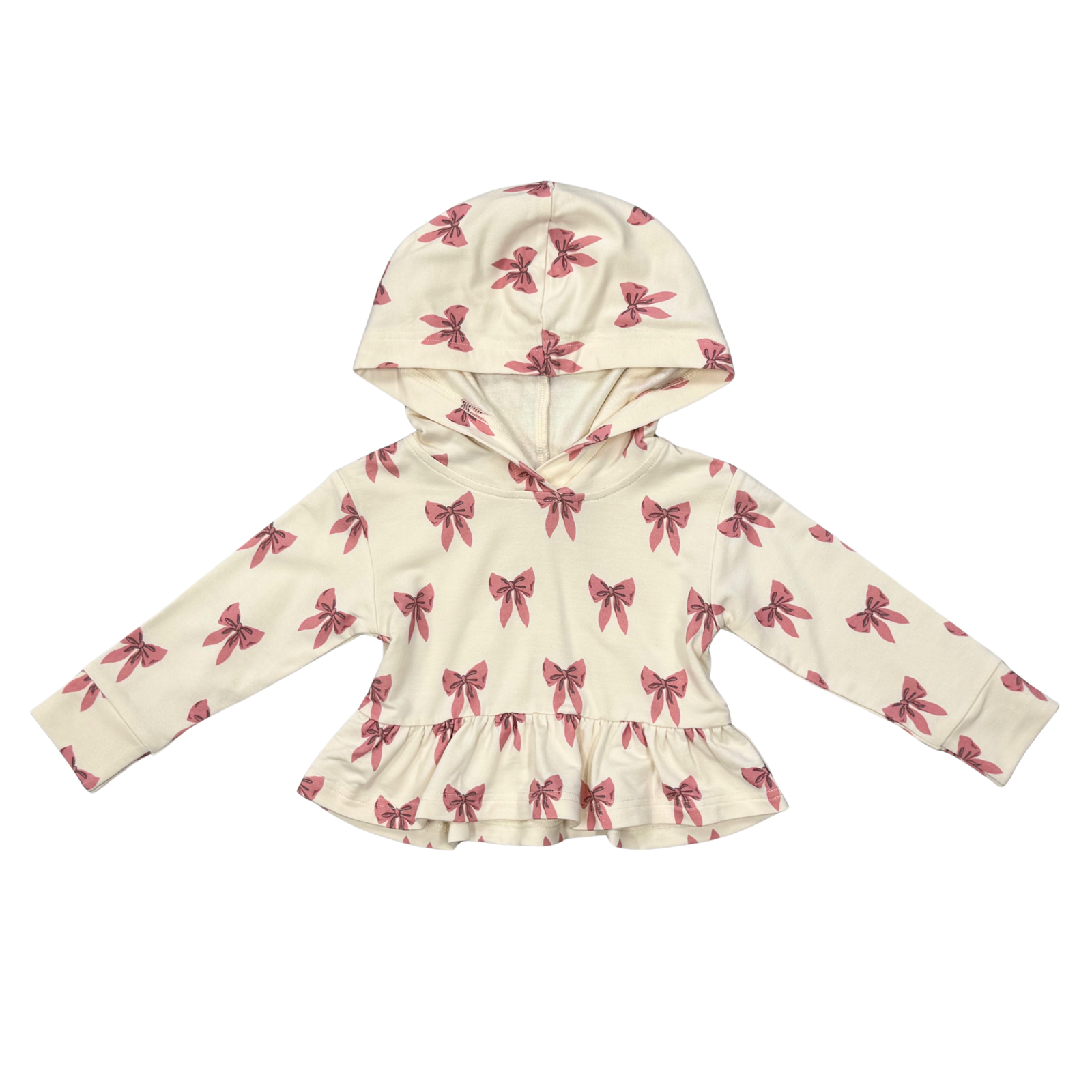 Babysprouts Peplum Hoodie / Rose Elegance Bows