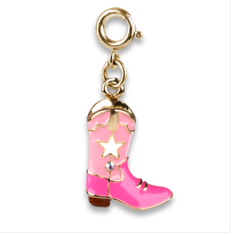 Charm It! Gold Cowboy Boot