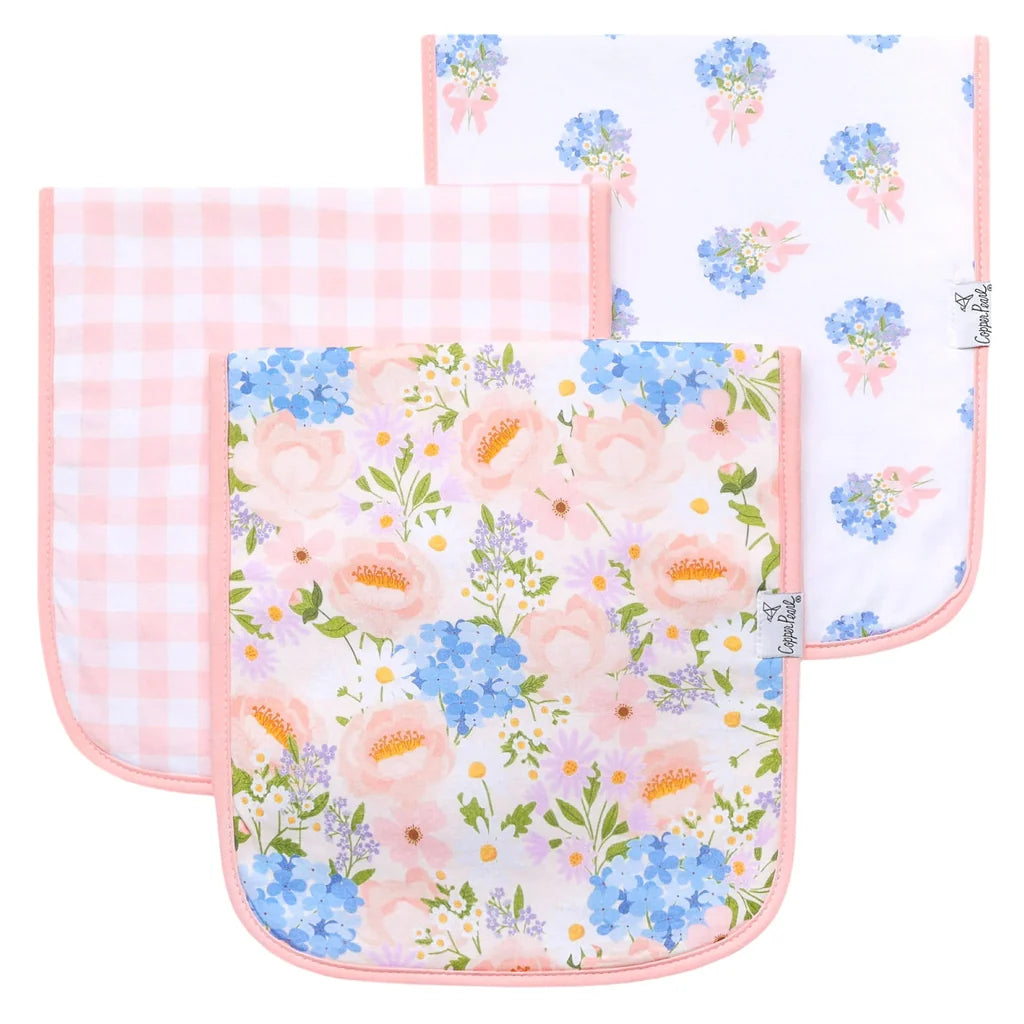Copper Pearl Premium Burp Cloth Set / Penelope