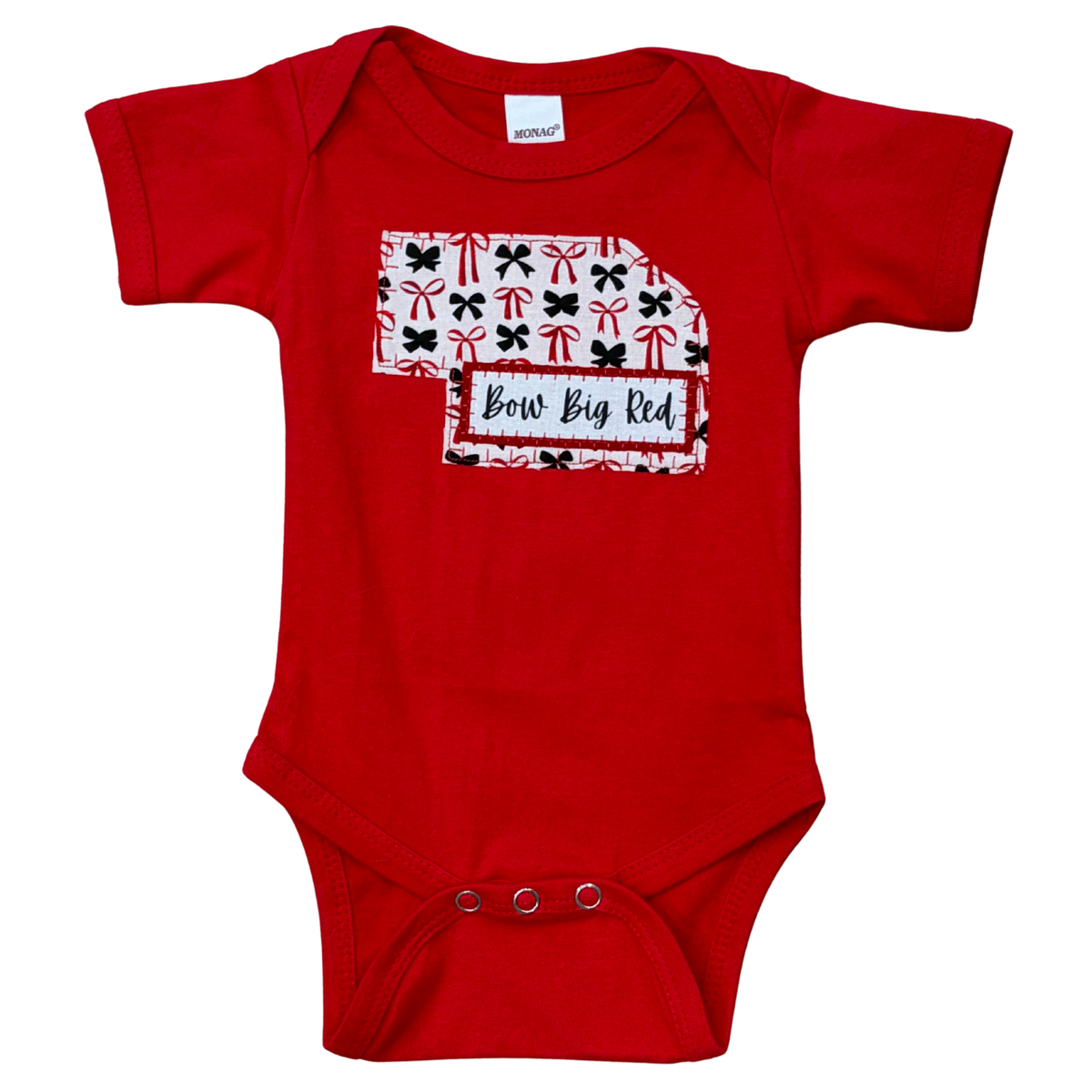 Bow Big Red Onesie