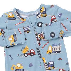 Crayon Construction 2 Way Zipper Footie