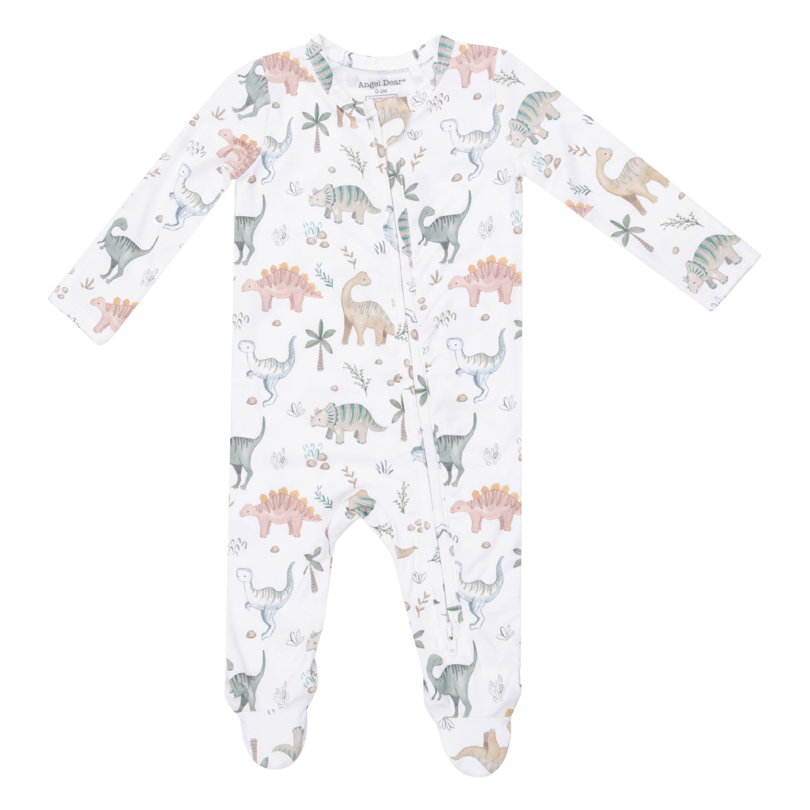 Sweet Baby Dinos 2 Way Zipper Footie