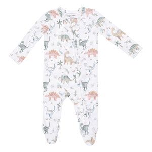 Sweet Baby Dinos 2 Way Zipper Footie
