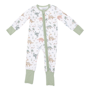 Sweet Baby Dinos 2 Way Zipper Convertible Romper