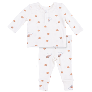 Mini Basketballs Long Sleeve Henley Play Set