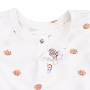Mini Basketballs Long Sleeve Henley Play Set