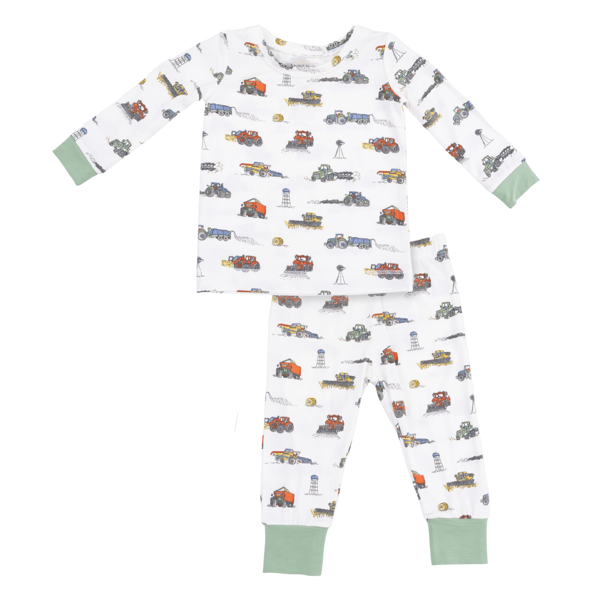 Farm Machines Long Sleeve Toddler Loungewear Set