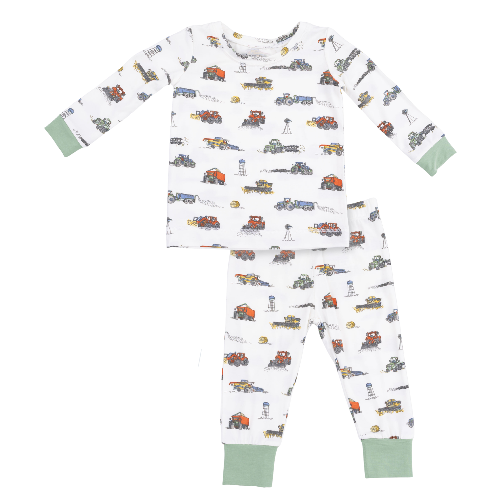 Farm Machines Long Sleeve Toddler Loungewear Set