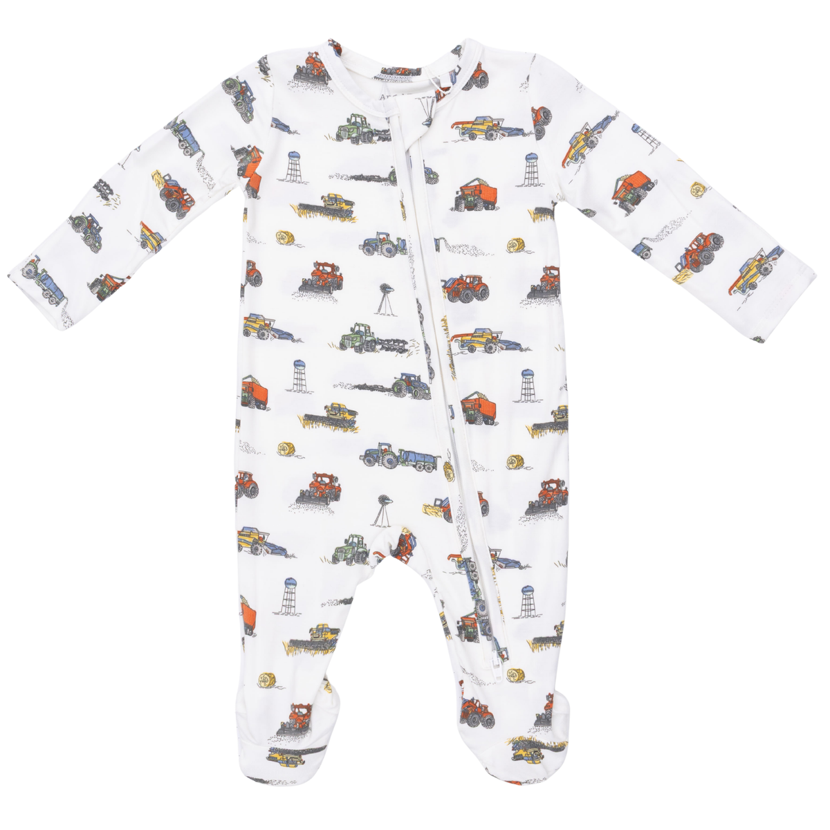 Farm Machines 2 Way Zipper Footie