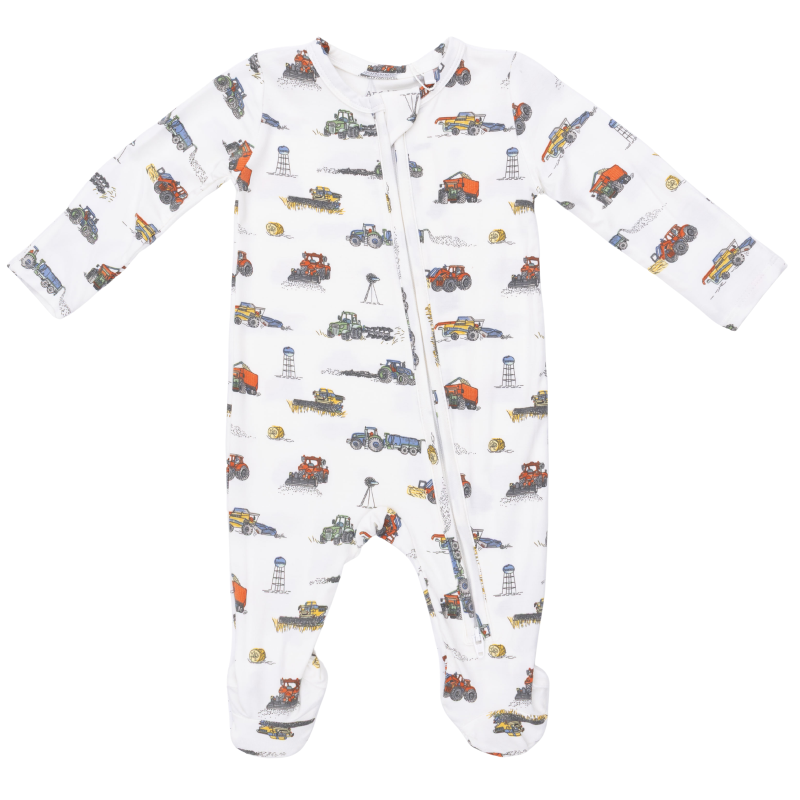 Farm Machines 2 Way Zipper Footie
