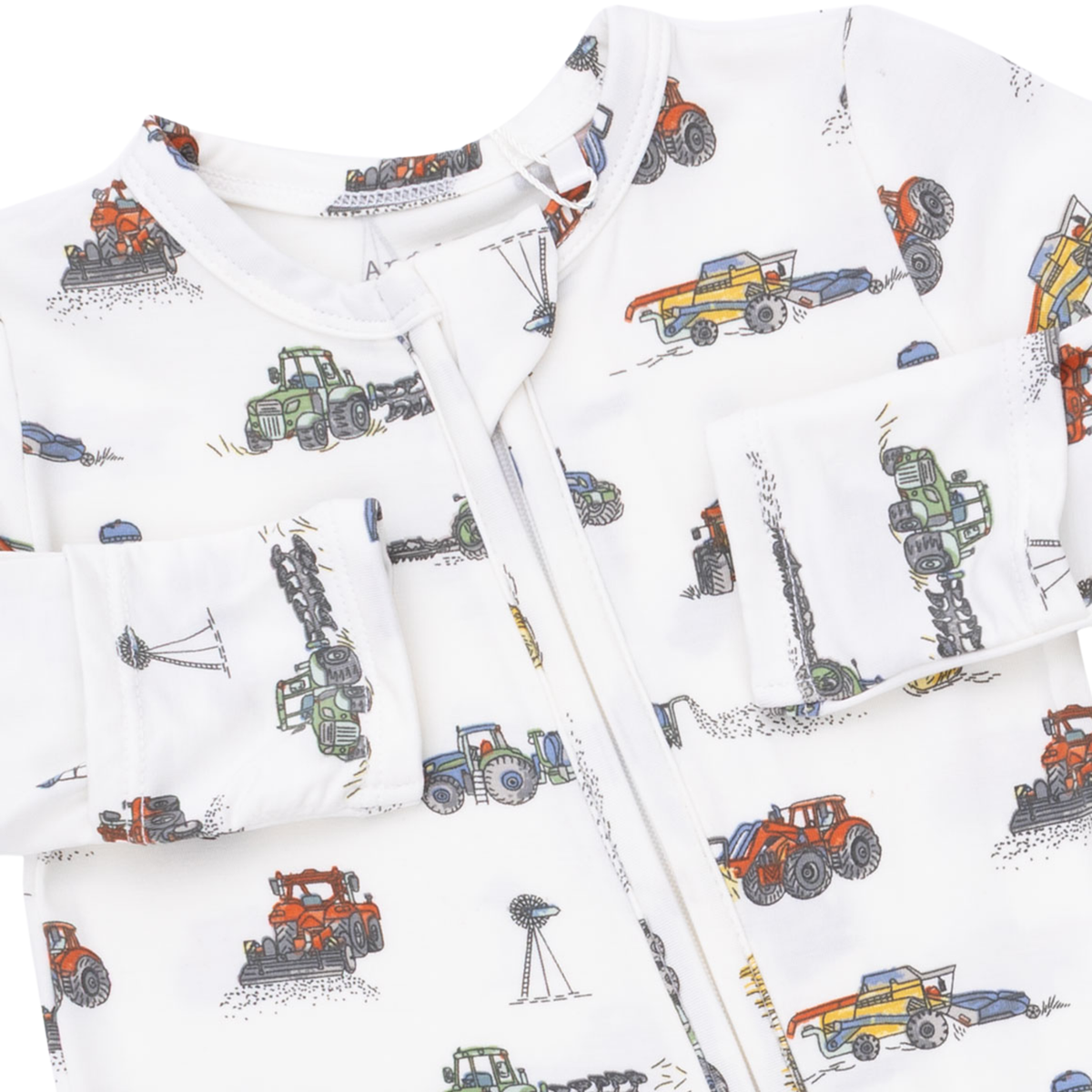Farm Machines 2 Way Zipper Footie