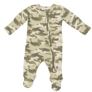 Camo 2 Way Zipper Footie