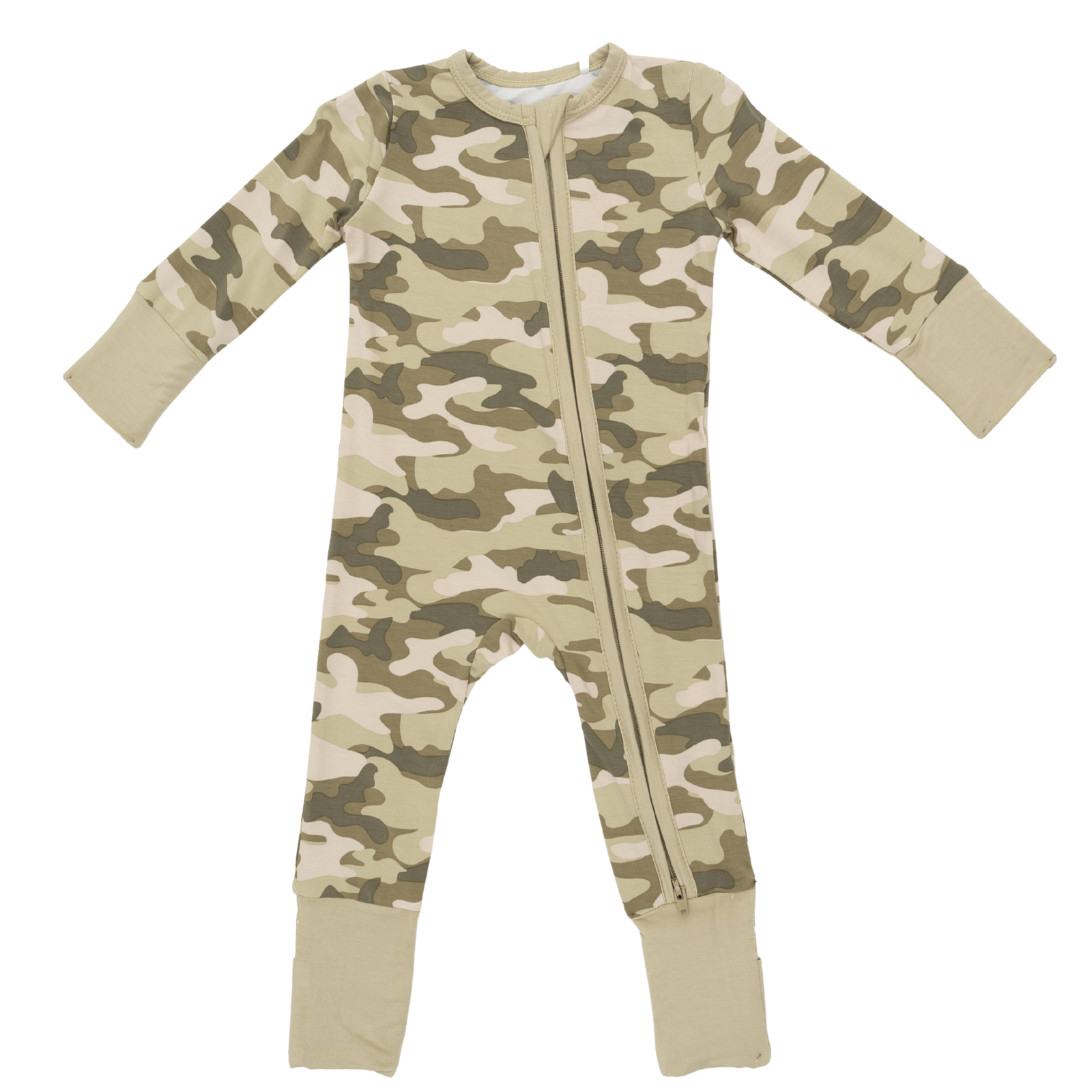 Camo 2 Way Zipper Convertible Romper