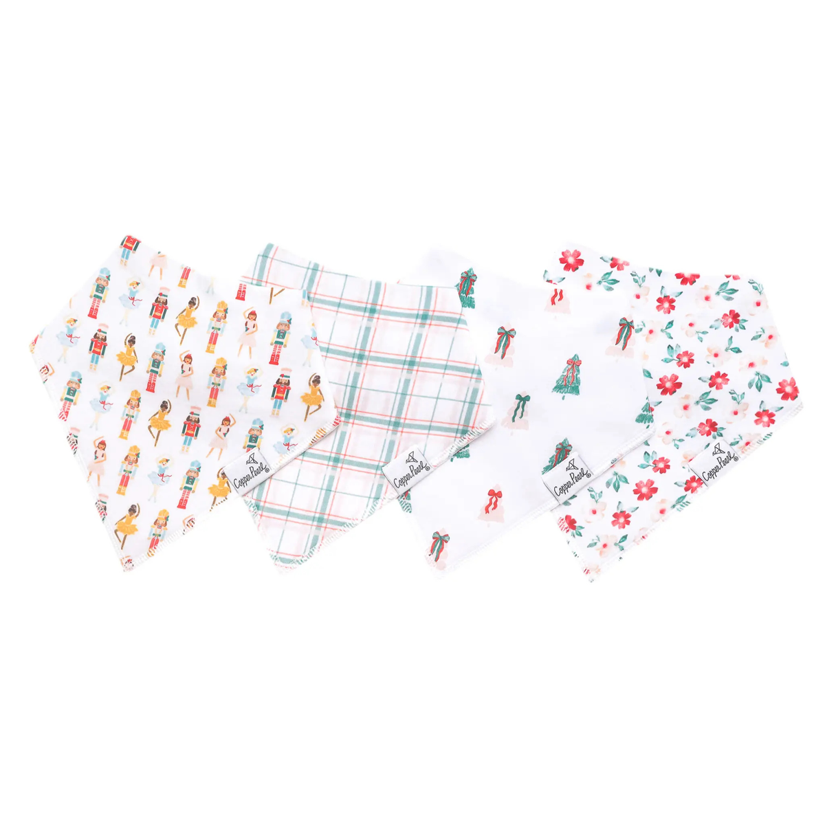 Copper Pearl Bandana Bib 4-Pack / Juliet