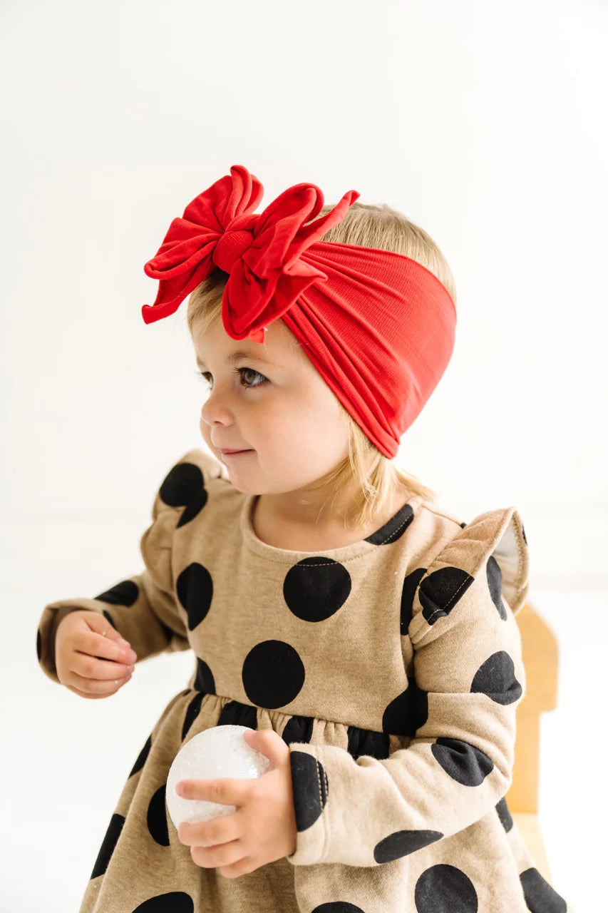 FAB-BOW-LOUS Headband / Cherry
